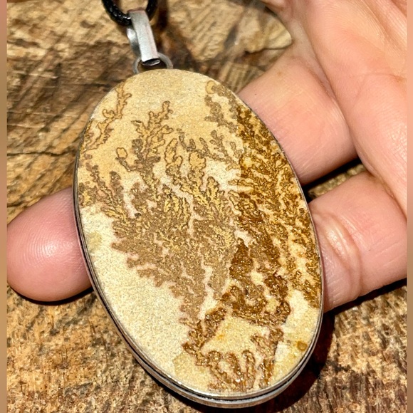 Large Dendritic Agate Pendant 2 7/8” - Picture 6 of 14